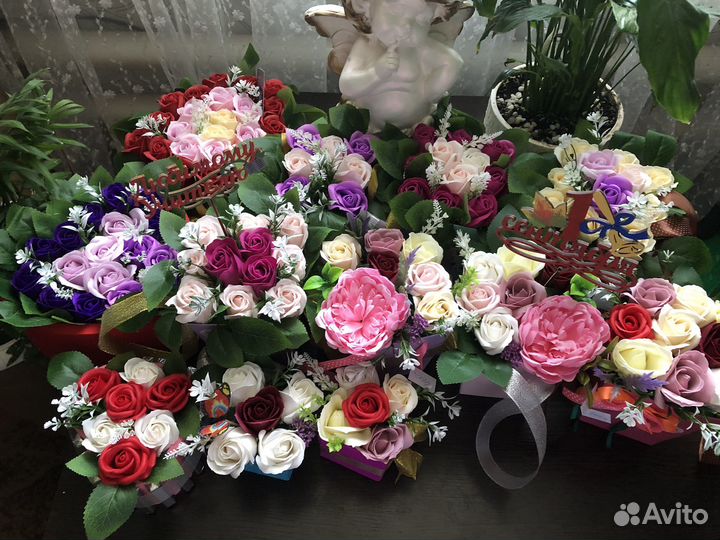 Букет цветов из мыла