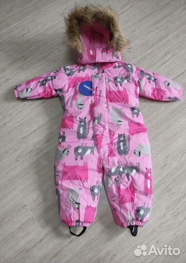 Зимний комбинезон для девочки 86 92