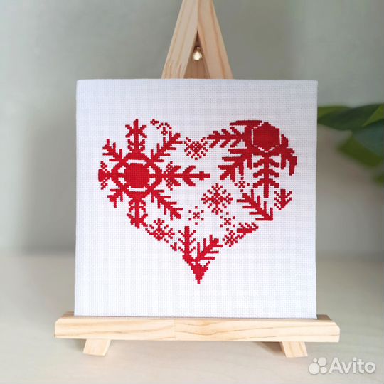 Набор для вышивания крестом сердце Аида 14cnt