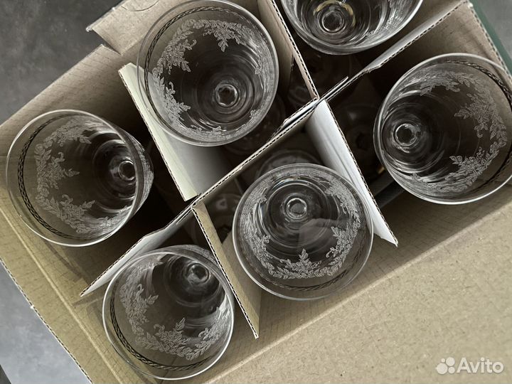 Рюмки Bohemia 6 шт 70 мл новые в коробке