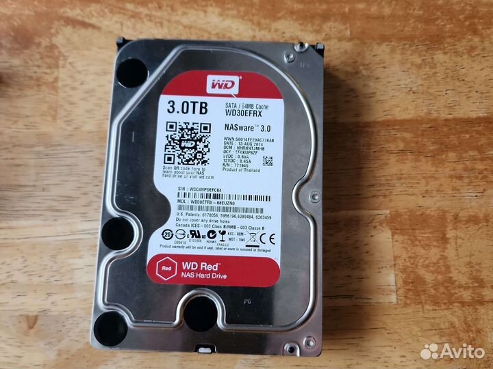Винчестер 3тб wd Red Nas hard drive