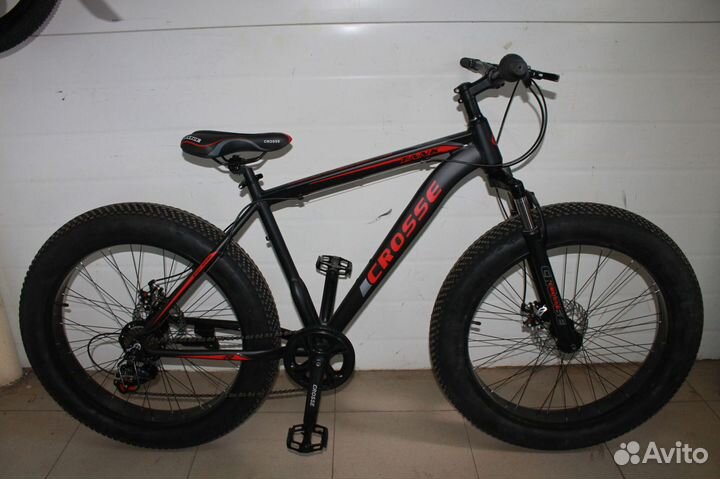 Фетбайк новый чёоно-красный