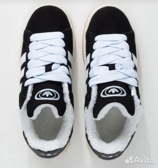 Кроссовки adidas campus с мехом