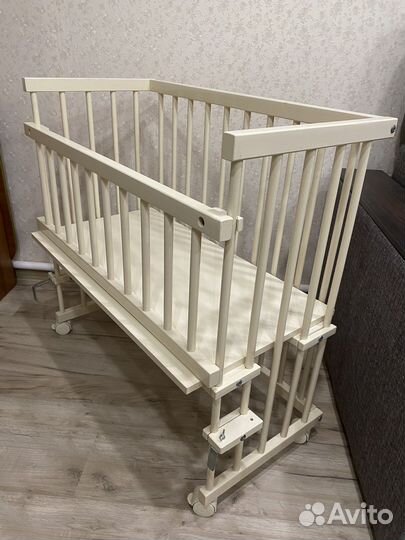Прикроватная кроватка люлька детская
