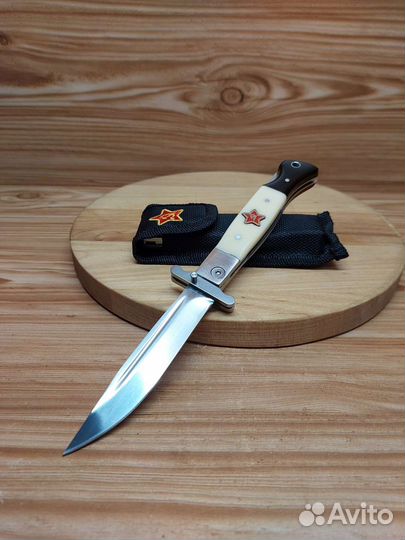 Нож финка нквд складная белая