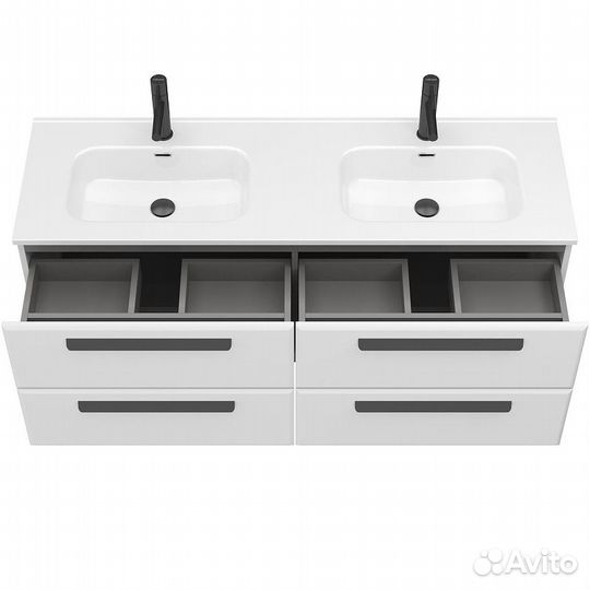 Тумба подвесная белый глянец 140см ECO-CER-N-1400