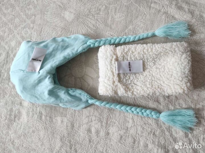 Комплект шапка и снуд для девочки