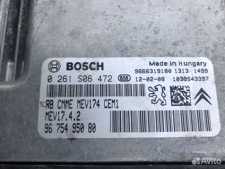 Peugeot 308 эбу двигателя