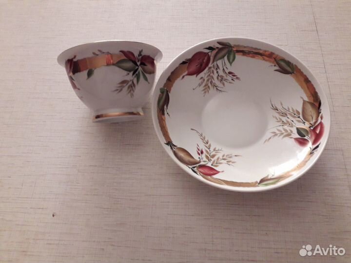 Винтажный:кофейный сервиз 24пр, внегр лфз полный к