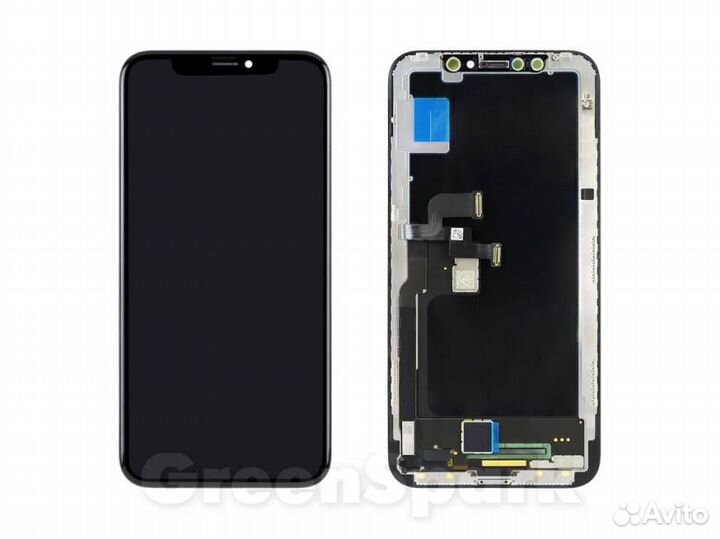 Дисплей для iPhone X +тач черный с рамкой copy