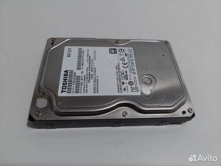 500GB жесткий диск для компьютера Toshiba