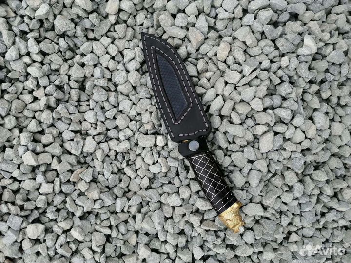 Подарок - Охотничий нож из дамасской