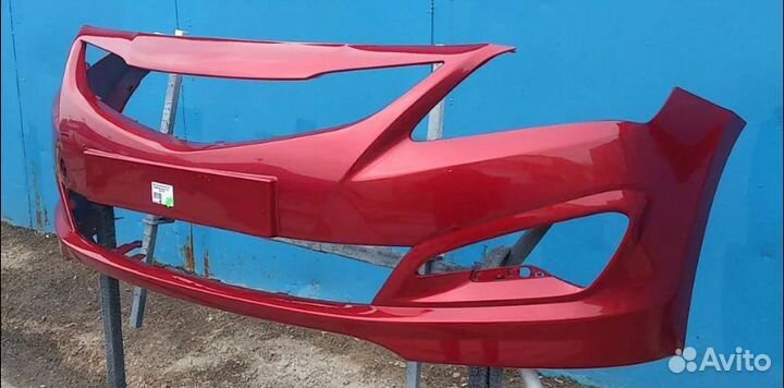 Бампер передний крашенный в цвет Hyundai Solaris