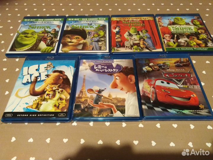Blu-ray мультфильмы фирменные новые