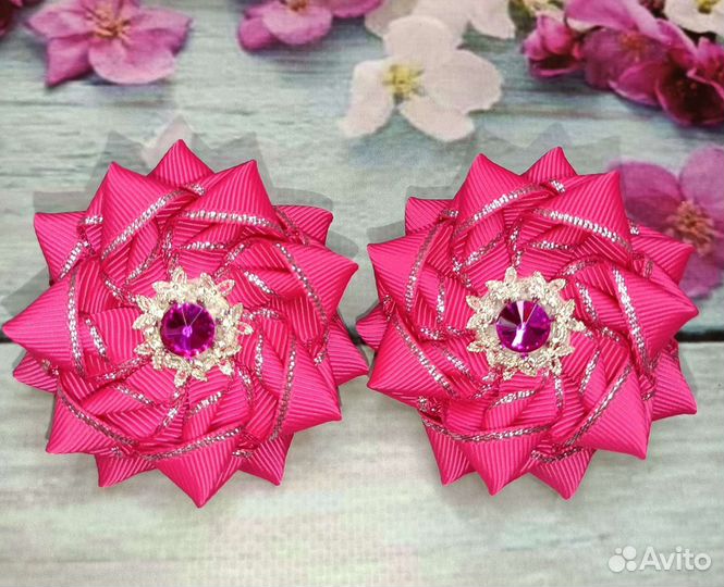 Бантики для волос ручной работы