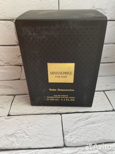 Armani prive cuir noir тестер