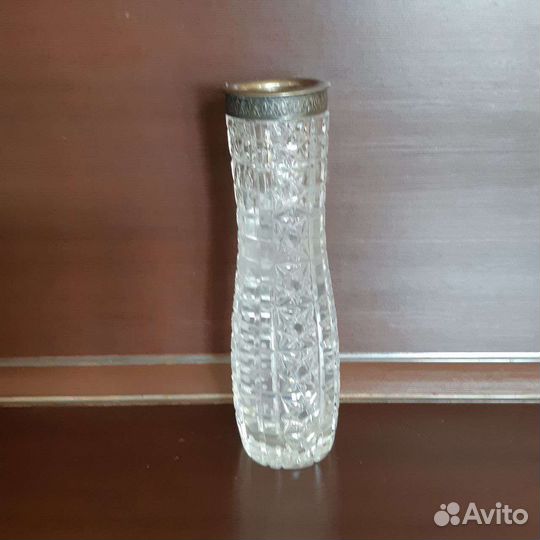 Ваза СССР хрусталь с серебром