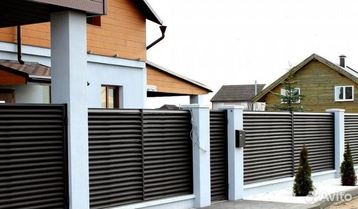 Забор из профлиста с гарантией под ключ