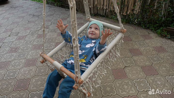 Детские качели (мастер-класс по плетению)