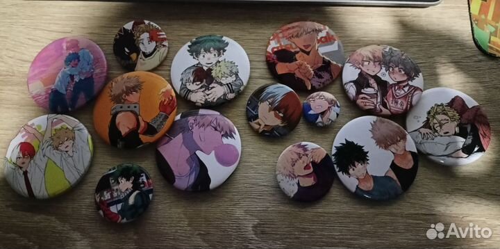 Значки, серьги, брелоки с аниме