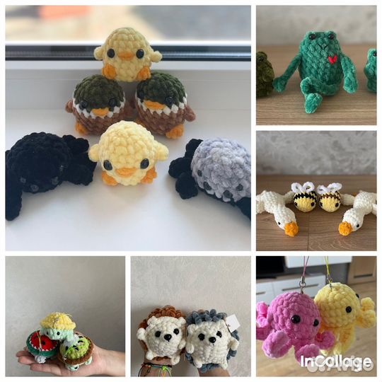 Вязаные игрушки ручной работы