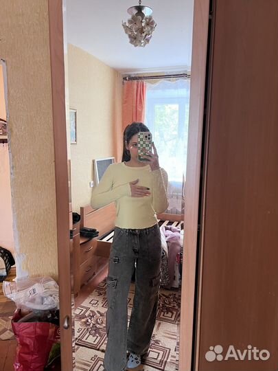 Джинсы карго женские +кофта в подарок)