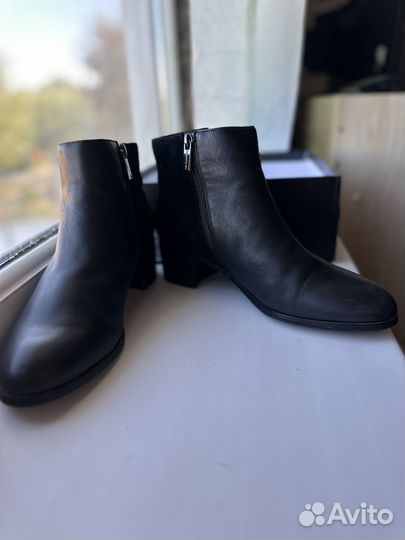 Ботинки кожаные