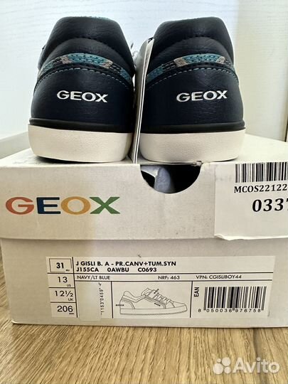 Кеды Geox новые, р 30, 31