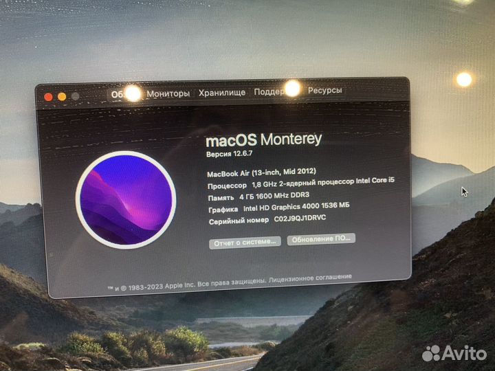 Apple Macbook Air 13 240Gb (2 цикла заряда)