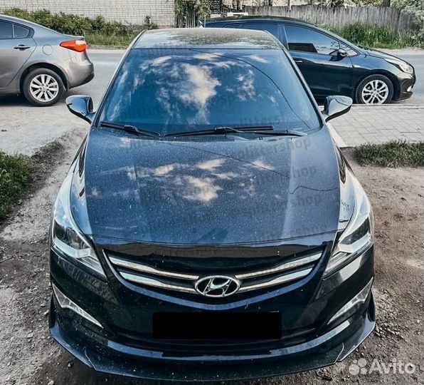 Сплиттер губа на бампер Hyundai