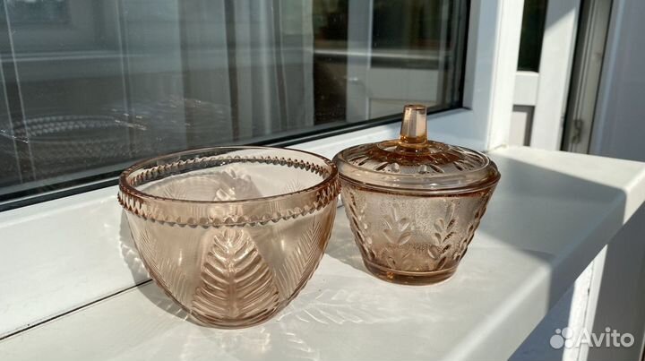 Розетки сахарницы стекло СССР