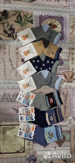 Носки детские тонкие и махровые новые