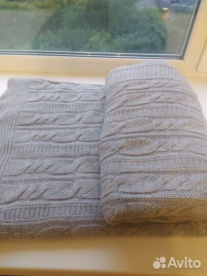 Плед вязаный