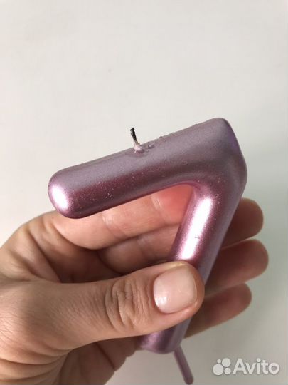 Свеча в торт на день рождение 7 лет