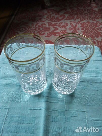 Стаканы хрустальные и стаканы Чехия