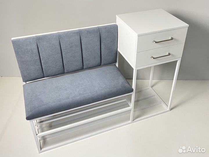 Банкетка с консолью и ящиком