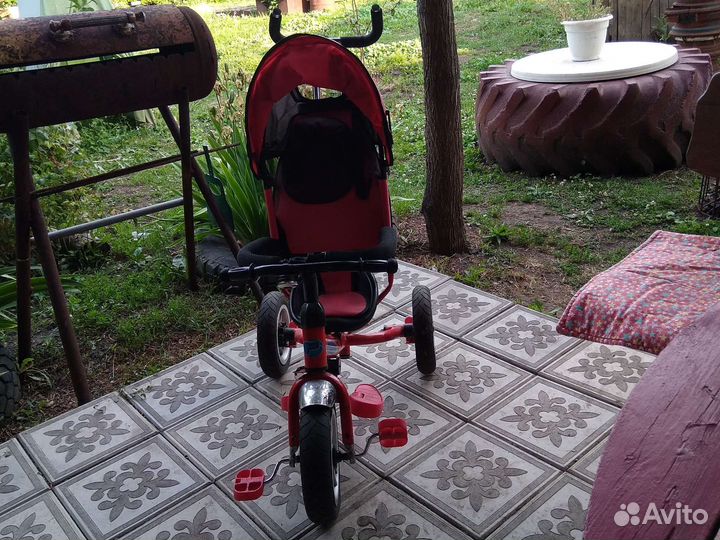 Велосипед коляска с ручкой