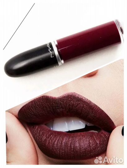 Помада Mac retro mate, тон - high drama