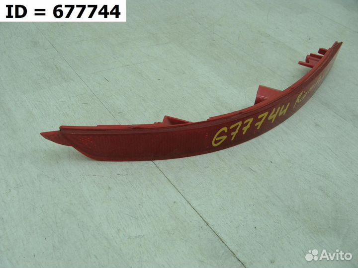 Светоотражатель катафот заднего бампера левый Kia