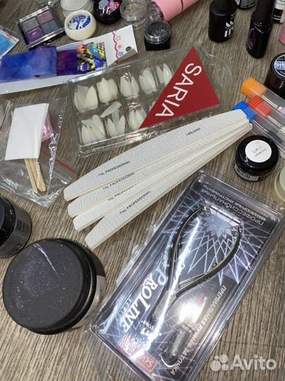 Стартовый набор маникюр/вытяжка/лампа/наращ/34цвет