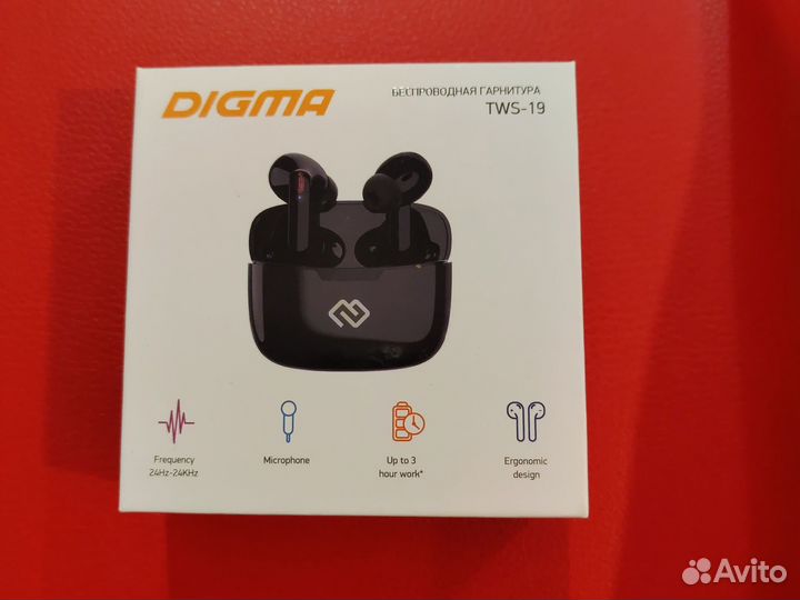 Беспроводные наушники Digma TWS-19