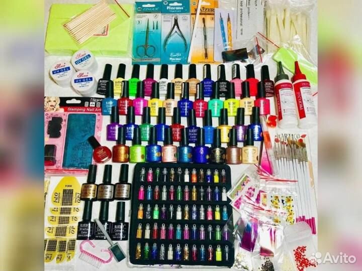 Набор для шеллака и наращивания ногтей проф