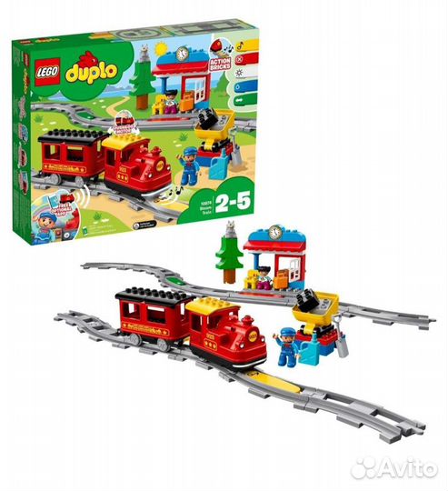 Lego duplo поезд + мост