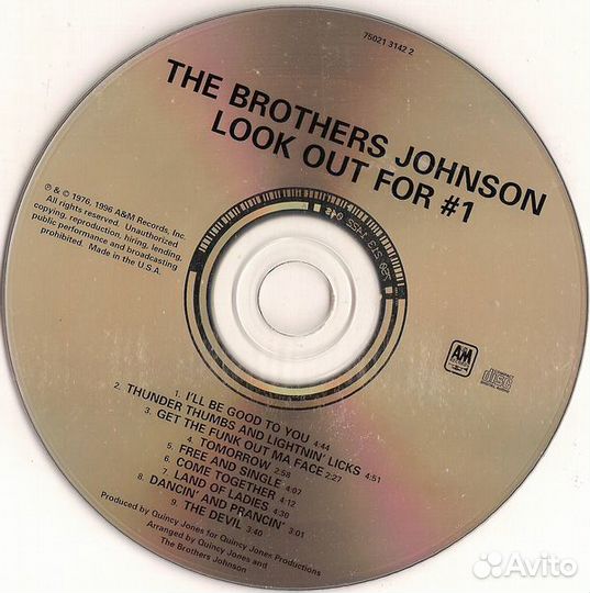 The Brothers Johnson - Look Out For No.1 (1 CD)