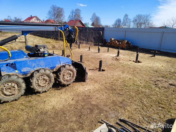 Винтовые сваи.Свайно-винтовой фундамент