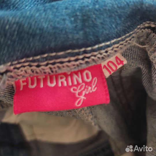 Джинсовый комбинезон для девочки 104