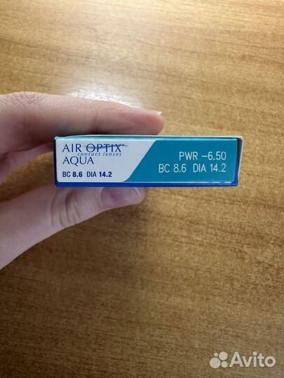 Контактные линзы AIR optix aqua -6.5