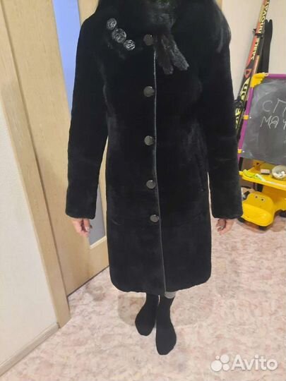 Шуба мутоновая, размер 44 46