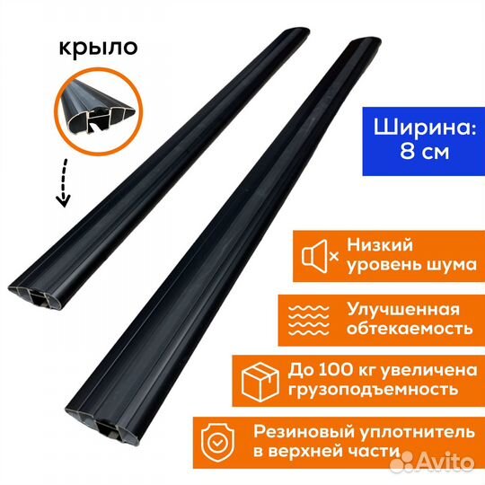 Багажник Haval Jolion (Джолион) integra крыло черн