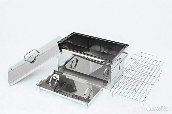 Коптильня с гидрозатвором, нерж. сталь